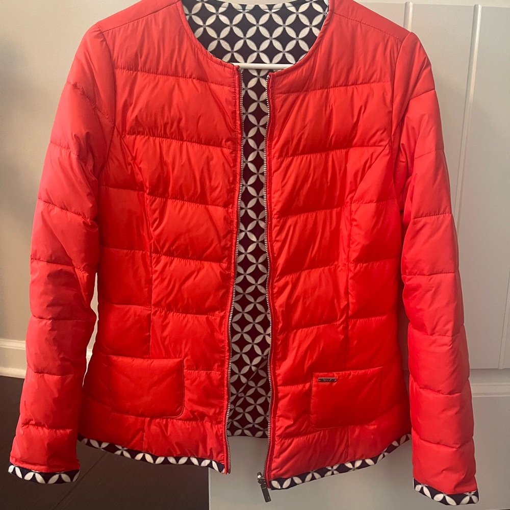 Vibrant Red Puffer Jacket